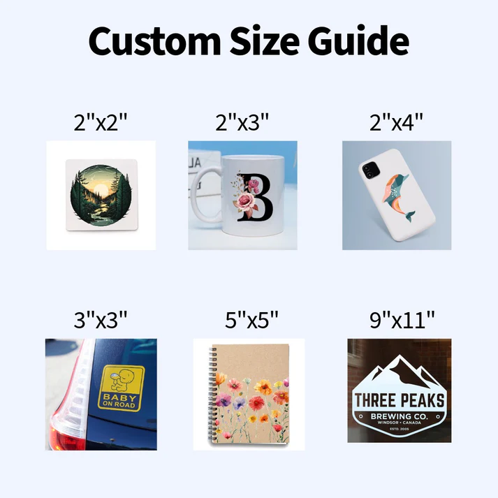 UV DTF by Size